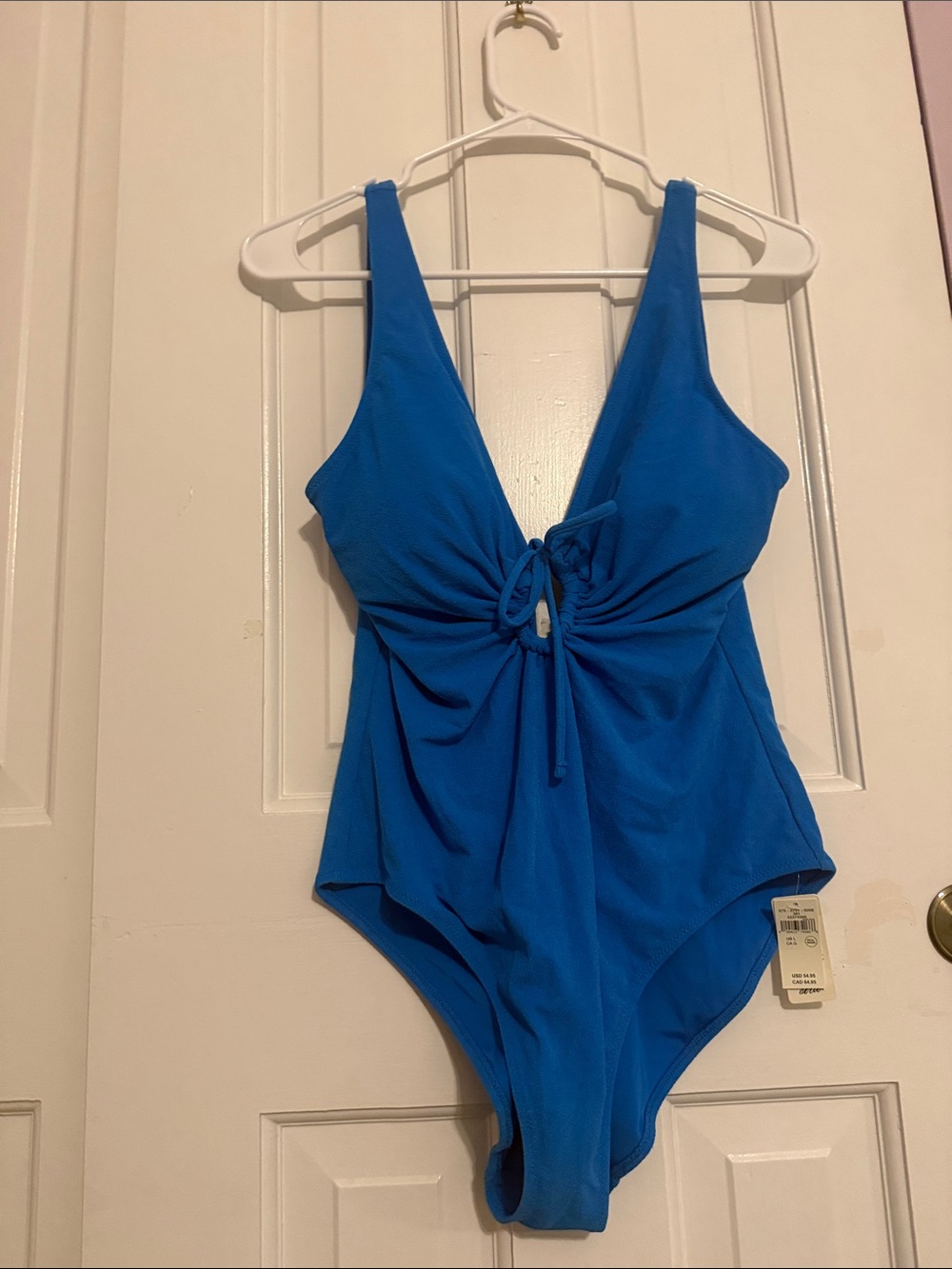 🛍️🌊Brand New with Tags Aerie Blue One-Piece Swimsuit- Size L - Picture 2 of 3